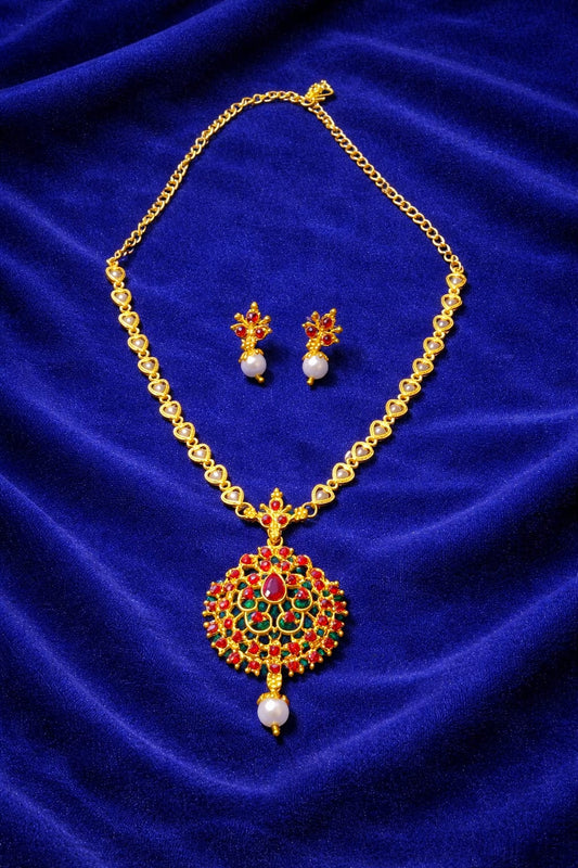 Micro Plated Long Necklace Set